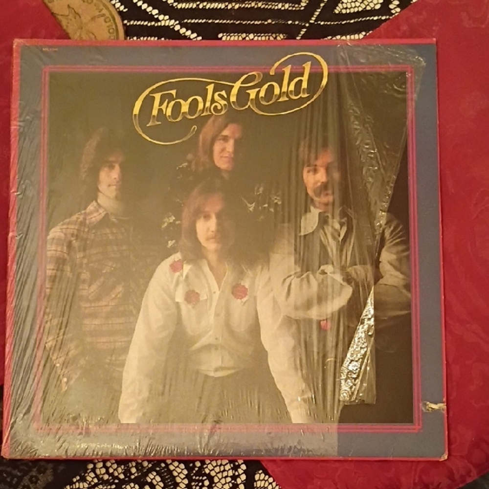 Arista Records Fools Gold Album- Cover with Red and Gold Accents